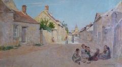 Une rue de Rieux by Diogene Ulyssee Napoleon Maillart