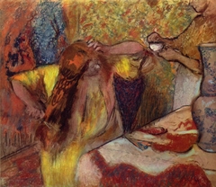 Frau bei der Toilette by Edgar Degas