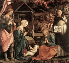 Adoration of the Child with Saints by Filippo Lippi