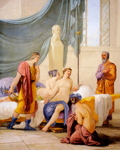 Socrate scopre Alcibiade in un bordello by Francesco Hayez