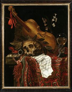 Vanitas-stilleven by Peter van Kessel