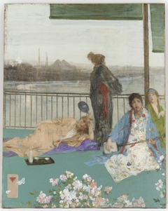 Variations in Flesh Colour and Green—The Balcony by James Abbott McNeill Whistler