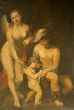 Venus with Mercury and Cupid ('The School of Love') (after Correggio) by Anonymous