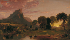 View near Sherburne, Chenango County, New York by Jasper Francis Cropsey