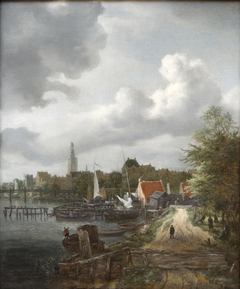 View of Binnen-Amstel in Amsterdam by Jacob van Ruisdael