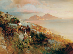 View of Capri by Oswald Achenbach