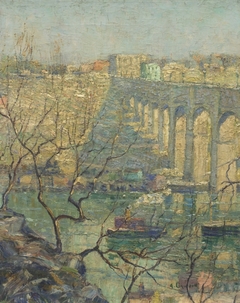 View of the Bridge by Ernest Lawson