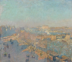 View on Amstel, an afternoon in winter by Hendrik Jan Wolter