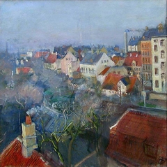 View over Frederiksberg, Copenhagen by Christian Krohg