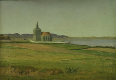 Vinderød Church near Frederiksværk by Johan Lundbye