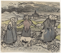 Vissersvrouwen in de duinen by Richard Roland Holst