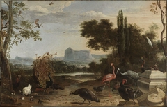 Vogelpark by Melchior d'Hondecoeter