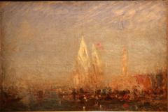 Voiles blanches, Venise by Félix Ziem