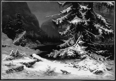 Winter in Norway (after Winter Landscape, copy after Georg Saal) by James Hope