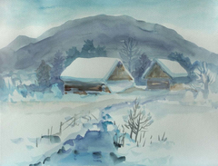 Winter Landscape (1) by Rudolf Rabatin