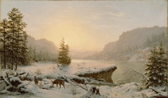 Winter Landscape by Mortimer L Smith