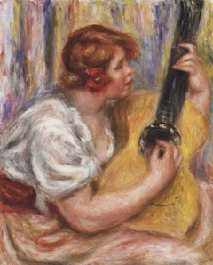 Woman with a Guitar by Auguste Renoir