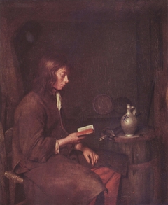 Young Man Reading by Gerard ter Borch