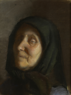 A blind woman by Anna Ancher