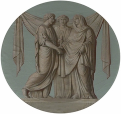 A (Grecian/Roman) Wedding: the Marriage (after Sacchetti antique relief) ('The Farewell of Alcestis and Admetus with Hestia') by Anonymous