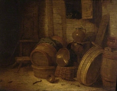 A Kitchen by Hendrik Martenszoon Sorgh