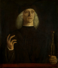 A Man with a Pair of Dividers (?) by Gentile Bellini