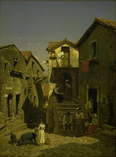 A Street in Gerano by Frederik Vermehren