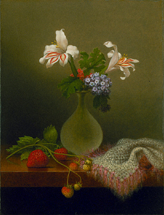 A Vase of Corn Lilies and Heliotrope by Martin Johnson Heade