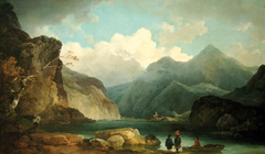 A View of Llanberis Lake by Philip James de Loutherbourg