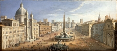 A View of the Piazza Navona, Rome by Hendrik Frans van Lint