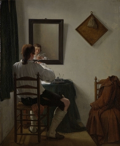 A Writer Trimming his Pen by Jan Ekels II