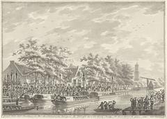 Aankomst van de Amsterdammers in Utrecht, 1787 by Daniël Kerkhoff