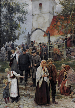 After Church by Janis Rozentāls