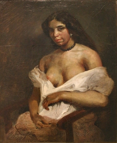 Aline la mulâtresse by Eugène Delacroix