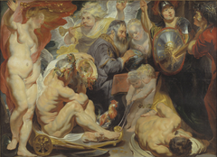 Allegory on Science. Minerva and Cronus protect Science against Envy and Ignorance by Jacob Jordaens