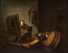 An Artist in His Studio by Pieter van den Bosch