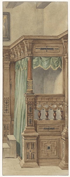 Bedstede in het huis De Pauw te Dordrecht by Johannes Rutten