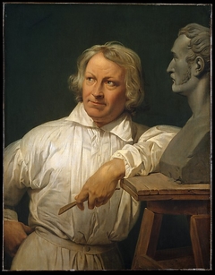 Bertel Thorvaldsen (1768–1844) with the Bust of Horace Vernet by Horace Vernet