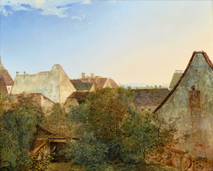 Blick über Wiener Vorstadthäuser (Beatrixgasse) by Adalbert Stifter