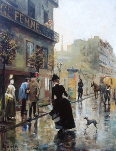 Boulevard in Paris by Akseli Gallen-Kallela