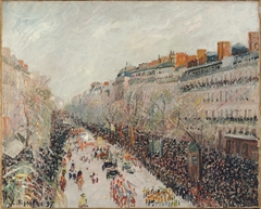 Boulevard Montmartre, Mid-Lent by Camille Pissarro