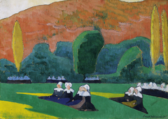 Breton Women Attending a Pardon by Émile Bernard