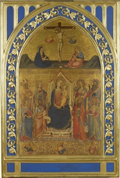 Calvary; and the Madonna with Eight Saints by Master of the Misericordia