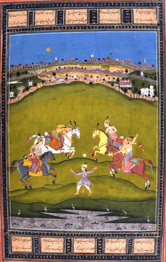 Chand Bibi playing Polo by Anonymous