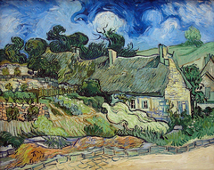 Thatched Cottages at Cordeville by Vincent van Gogh