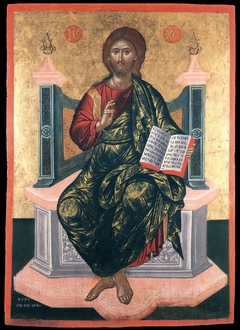 Christ Enthroned by Elias Moskos