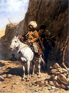 Circassian reconnaissance by Alfred Wierusz-Kowalski