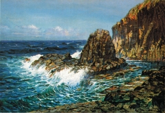 Cliffs on Offshore Island by D. Howard Hitchcock