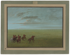 Connibos Starting for Wild Horses by George Catlin