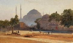 Constantinople with Hagia Sophia by Jules Coignet